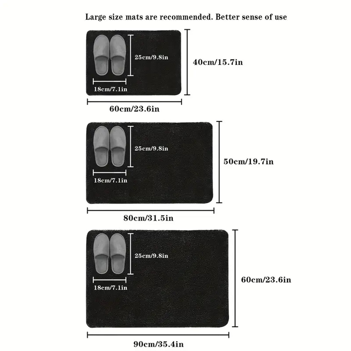 Super Absorbent Anti-Slip Bath Mat
