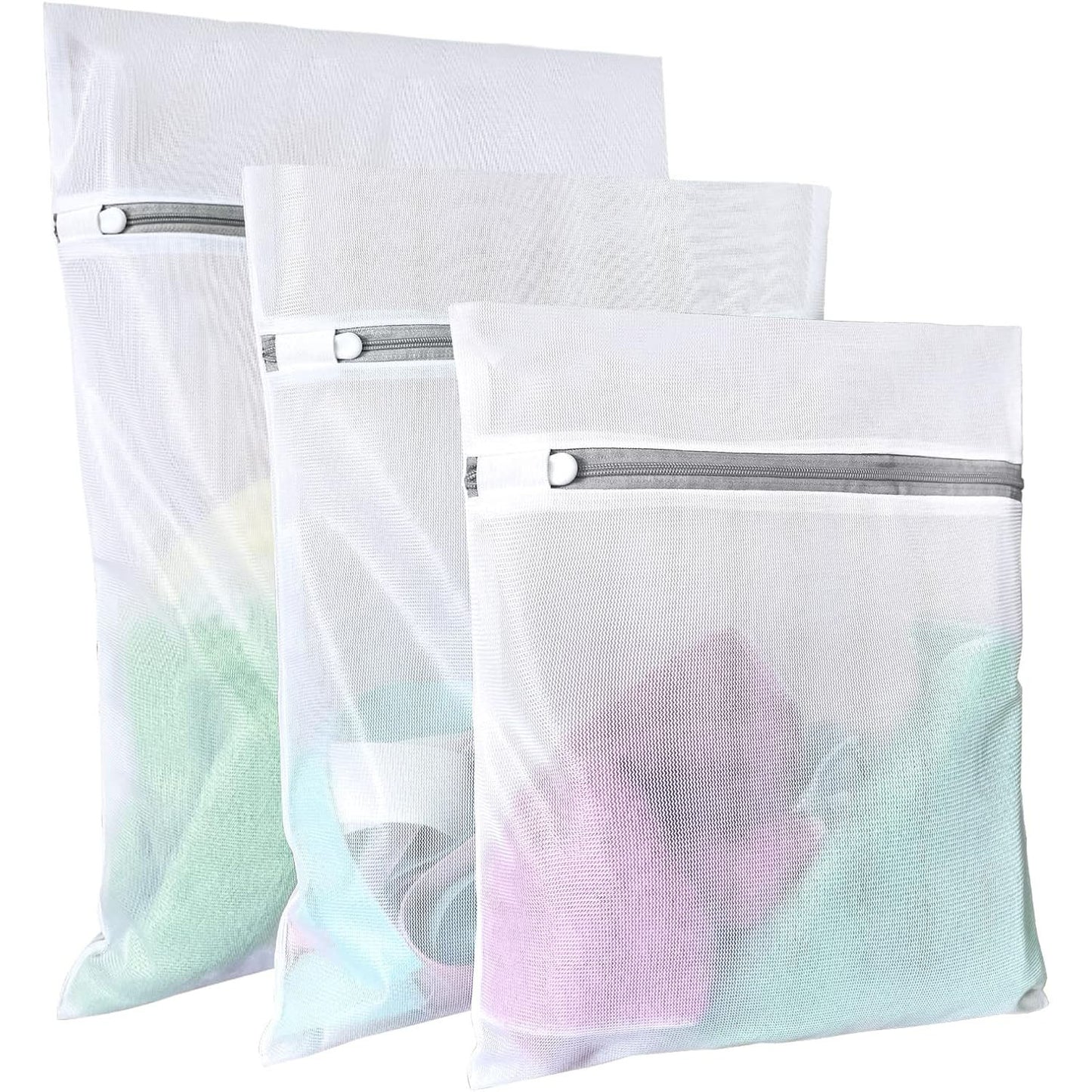 Premium Mesh Laundry Bags for Delicates – 3-Pack