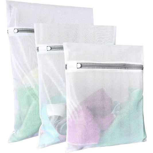 Premium Mesh Laundry Bags for Delicates – 3-Pack